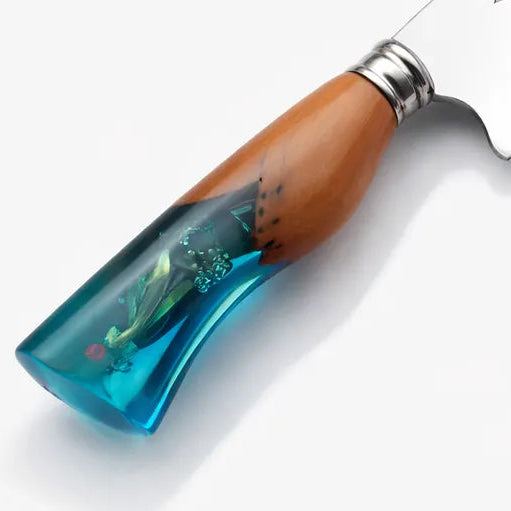 Faca churrasco Artesanal 8.5 polegadas cabo Resina Pescaria Premium